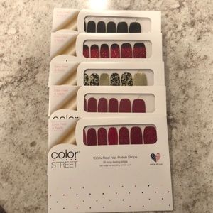ColorStreet nail assortment of 5